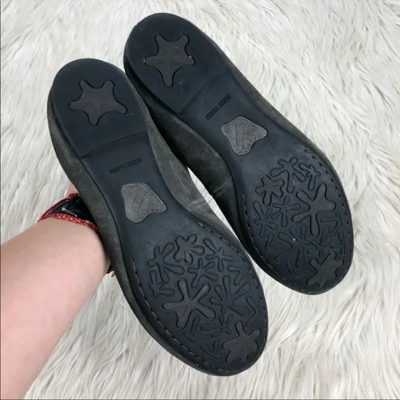 Born Gray Suede Allie Scallop Edge Flats - Picture 2 of 8